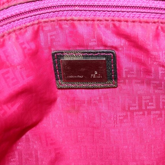 FENDI Zucca Canvas Tote Bag Brown Black gold - Picture 11 of 15